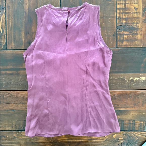 Milly of New York size 2 purple silk top - Picture 2 of 4